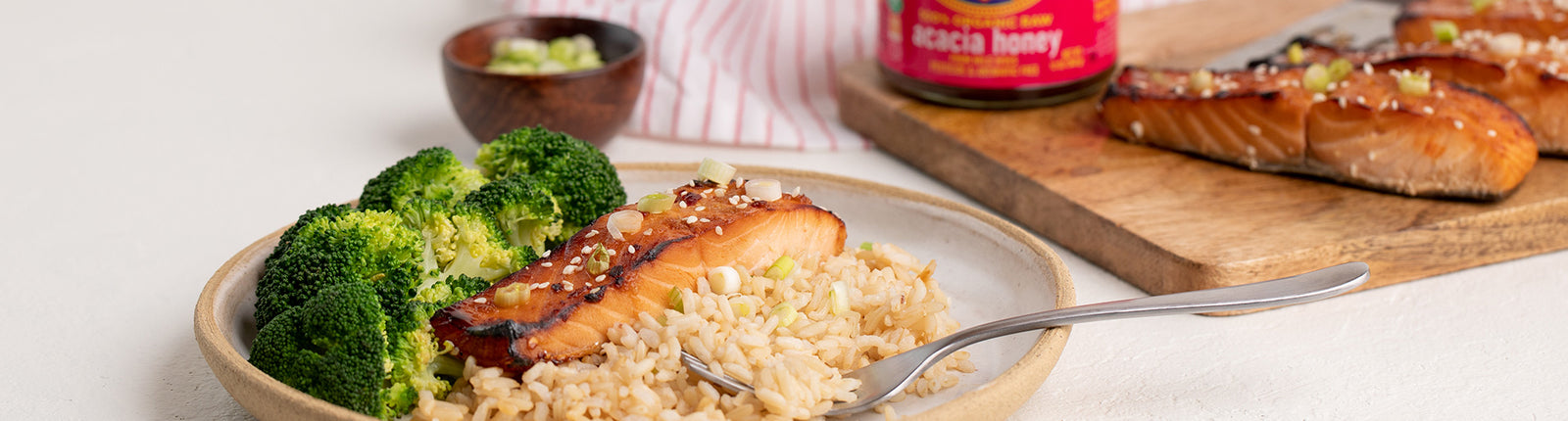 Honey & Ginger Glazed Salmon