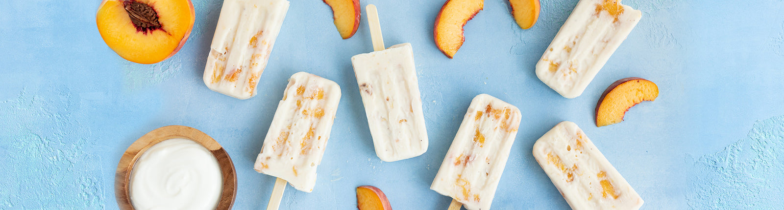 Peaches and Cream Acacia Honey Popsicles