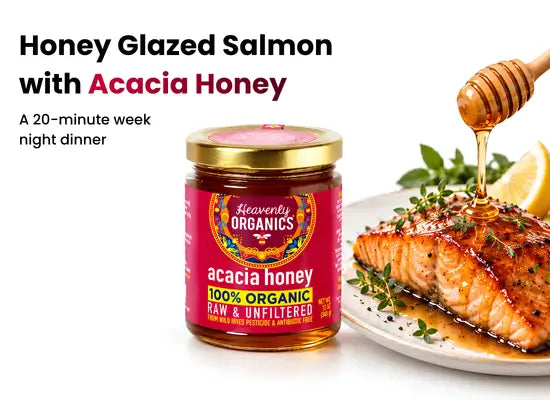 Honey Glazed Salmon with Acacia Honey – A 20-minute week night dinner