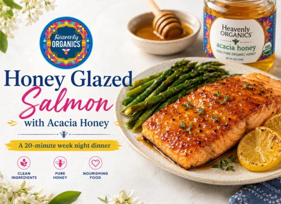 Honey Glazed Salmon with Acacia Honey – A 20-minute week night dinner