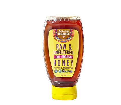 16 oz Raw and Unfilter 100% Organic Honey in PET bottle