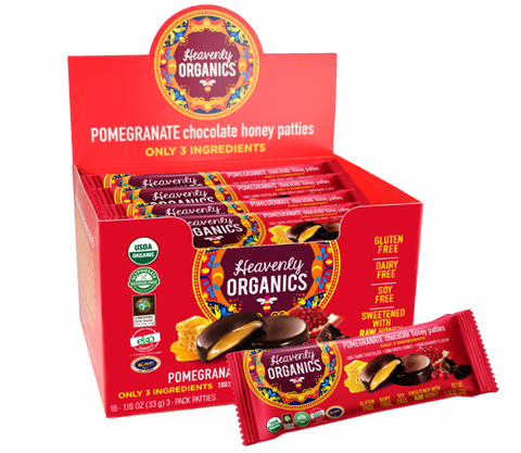 Pomegranate Chocolate Honey Patties