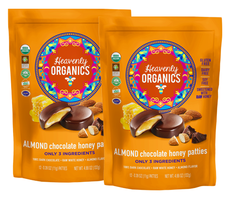 Almond Chocolate Honey Patties with Premium Honey Blend – Heavenly