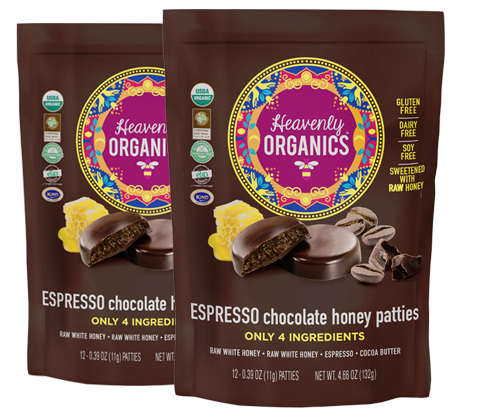 Espresso Chocolate Honey Patties – Pure Honey Mocha Bliss