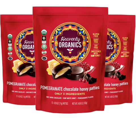 Pomegranate Chocolate Honey Patties
