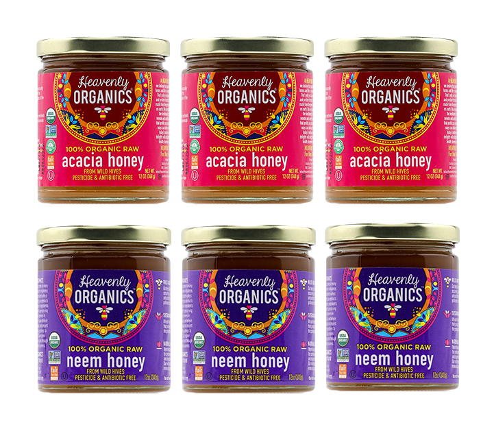 White, Acacia, & Neem Honey – Three Premium Honeys in One