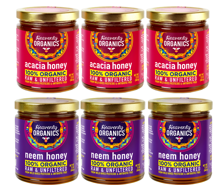 White, Acacia, & Neem Honey – Three Premium Honeys in One