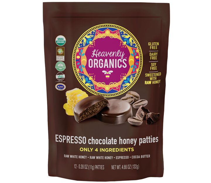 Espresso Chocolate Honey Patties – Pure Honey Mocha Bliss