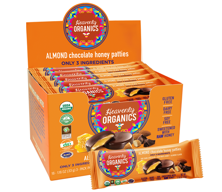 Almond Chocolate Honey Patties with Premium Honey Blend – Heavenly