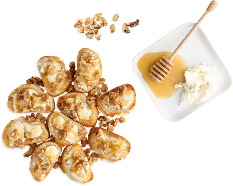 Acacia Honey<br> & Goat Cheese Toasts recipe